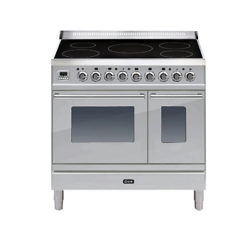 ILVE PDWI90E3 Roma Induction Freestanding Range Cooker Stainless Steel